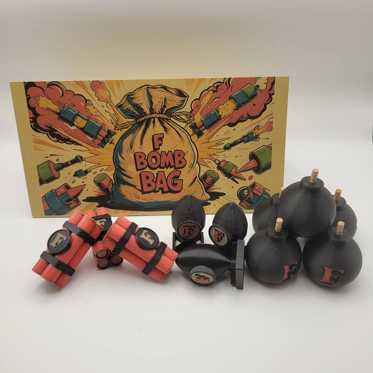 F "Bomb Bag" Toy Trinket- 7 pieces