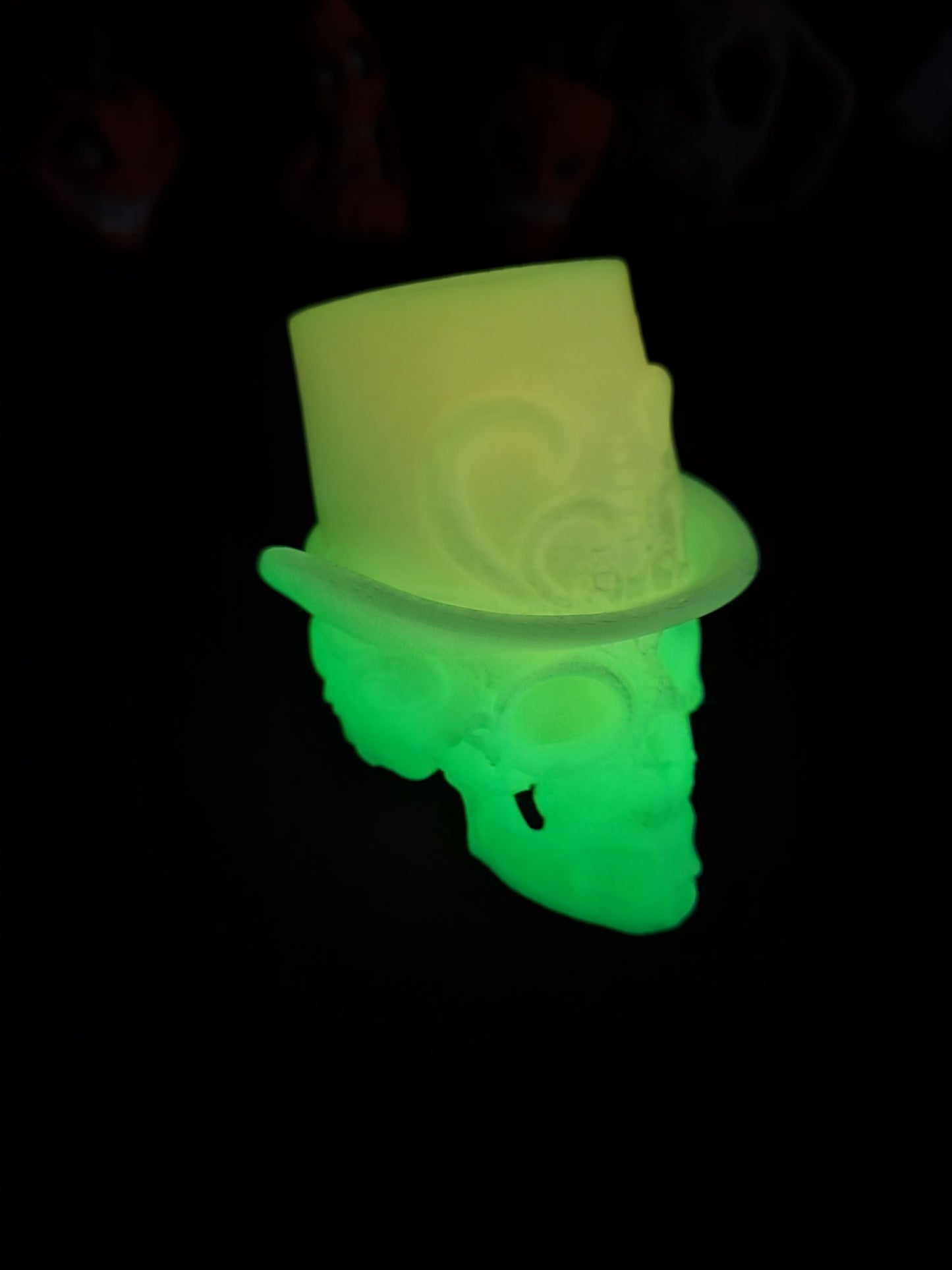 Glow in the Dark Skull Tophat