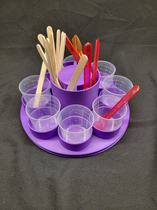 Measuring Cup Stand With Stir Stick Storage