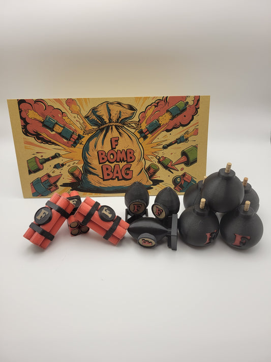 F "Bomb Bag" Toy Trinket- 7 pieces